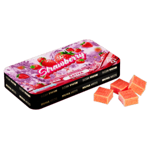 muha meds | strawberry hash rosin gummies | 100mg | 10ct | 10mg/ea